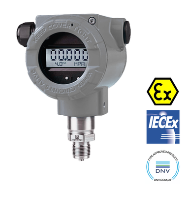 PressGuard®PT402 防爆压力变送器，带MODBUS输出，可选ATEX 认证